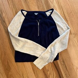 Aerie NWOT Cropped Sweater Varsity College Preppy